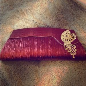 🆕 Indian Pink formal clutch purse